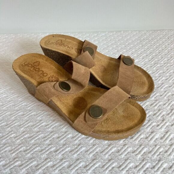 Brown Suede Women's Sandals - Picture 2 of 14